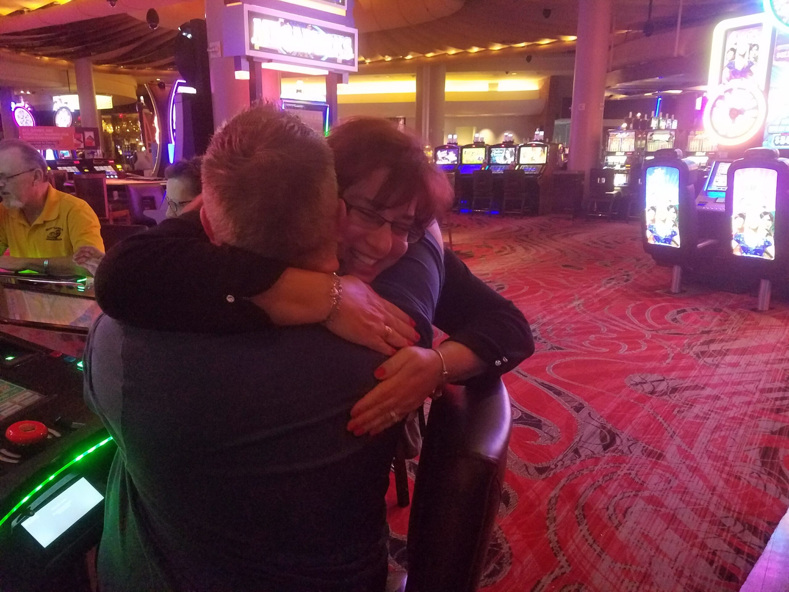 Valerie arriving at the Palms