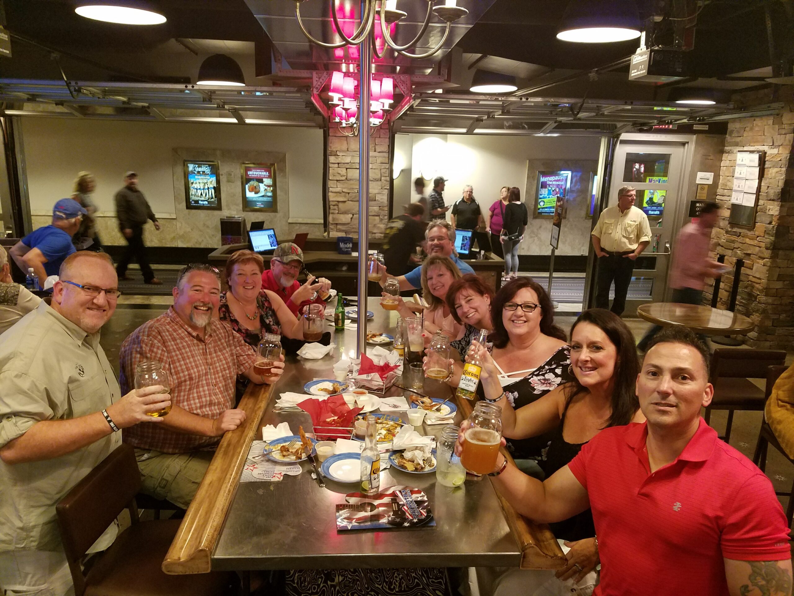 the gang at Toby Keiths in vegas