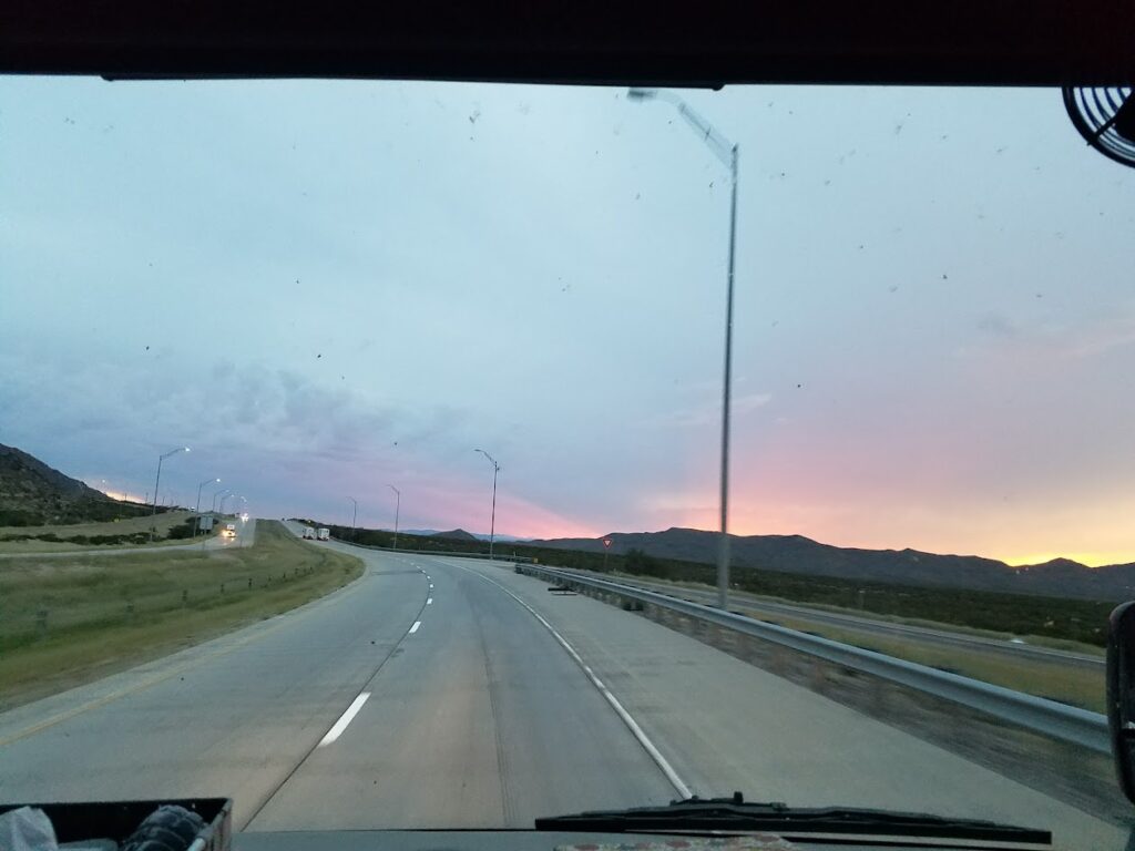 homeward bound through the windshield