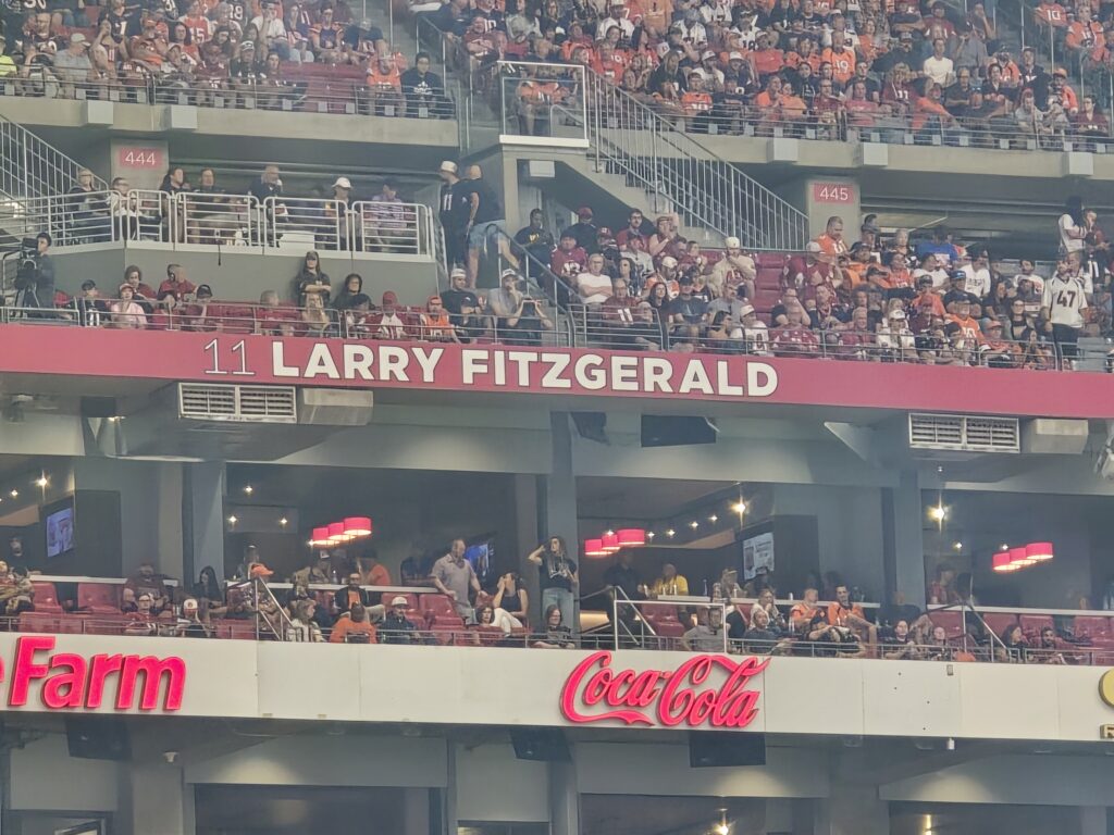 Larry Fitzgerald Ring of Honor and No. 11 jersey retirement at State Farm Stadium